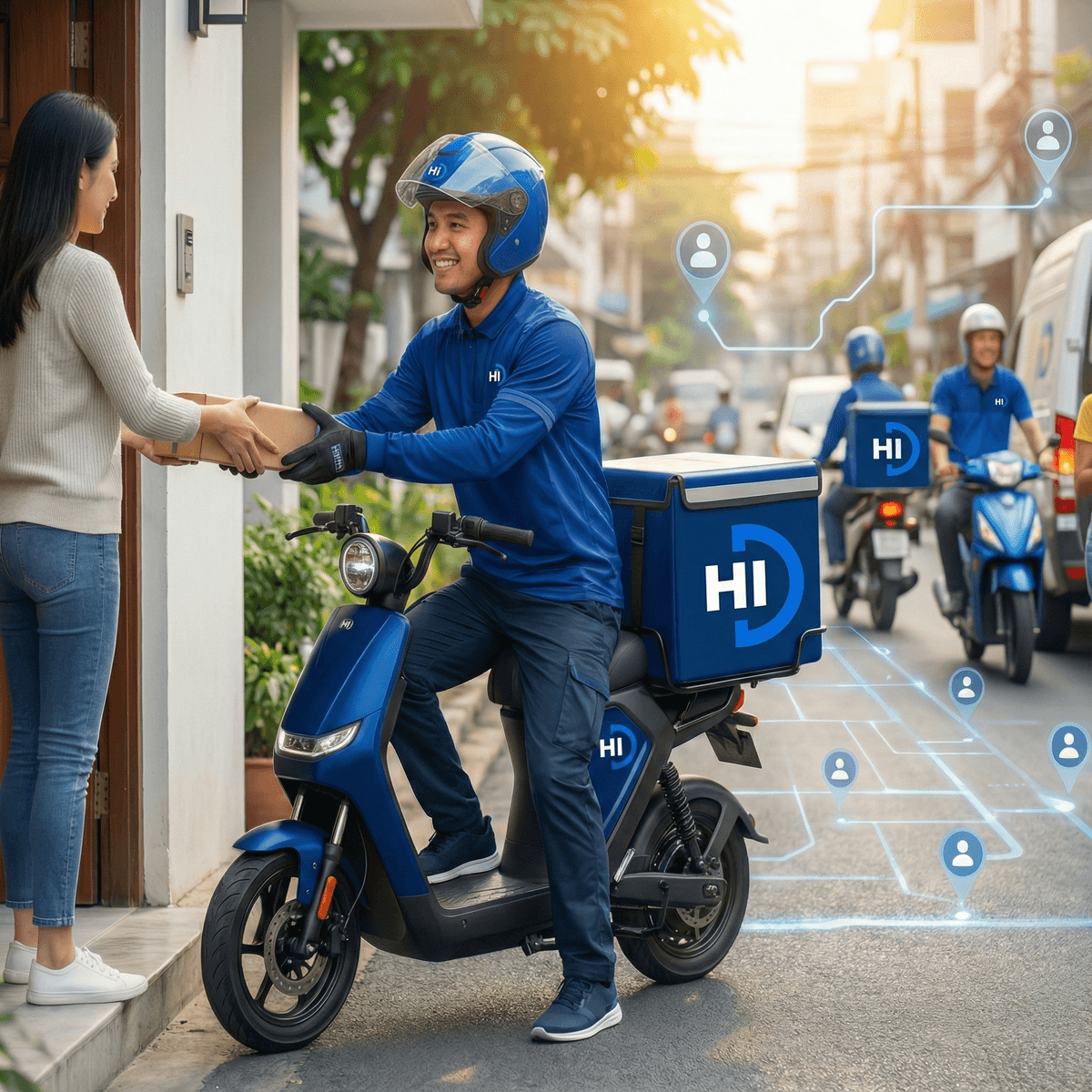 Negocio potenciando sus entregas con Hi! Delivery